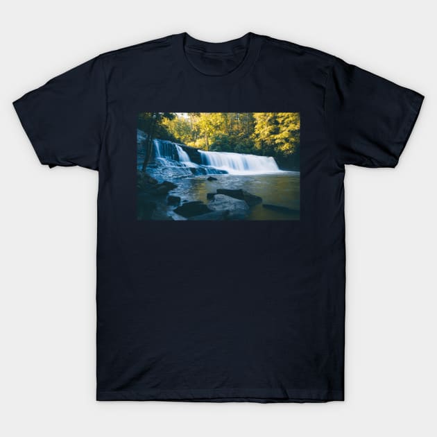 Sunrise Waterfall T-Shirt by fowlerfotos